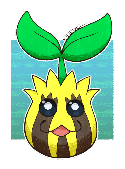 December Pokémon Challenge 2021, 8/31: Sunkern »They will not eat, subsisting only on morning dew.»(
