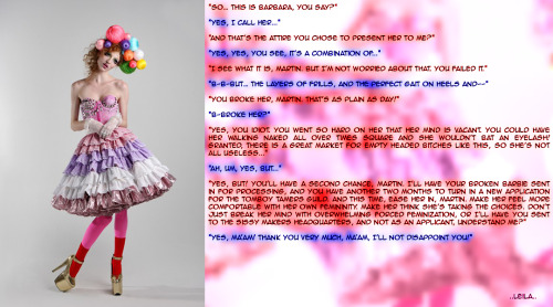 stoat-hypercube: Taming Tomboys: Broken Barbie (for @taming-a-tomboy) I love that threat, “sen