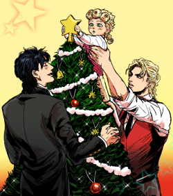 sirlorence:  GioGio’s Merry Christmas by pixiv artist 夏岐.  Also uploaded here, in case tumblr decides to make them unreadable like it does sometimes.  