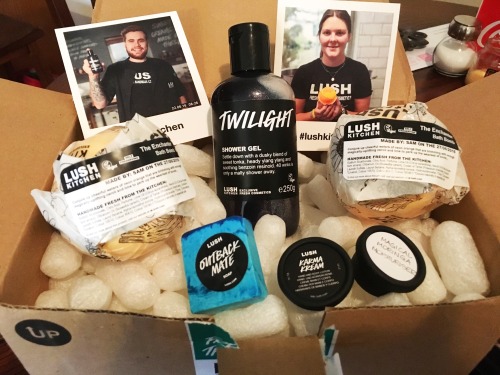 Second Lush Kitchen order came in today! 2 Enchanter Bath Bombs Twilight shower gel (look at that cl