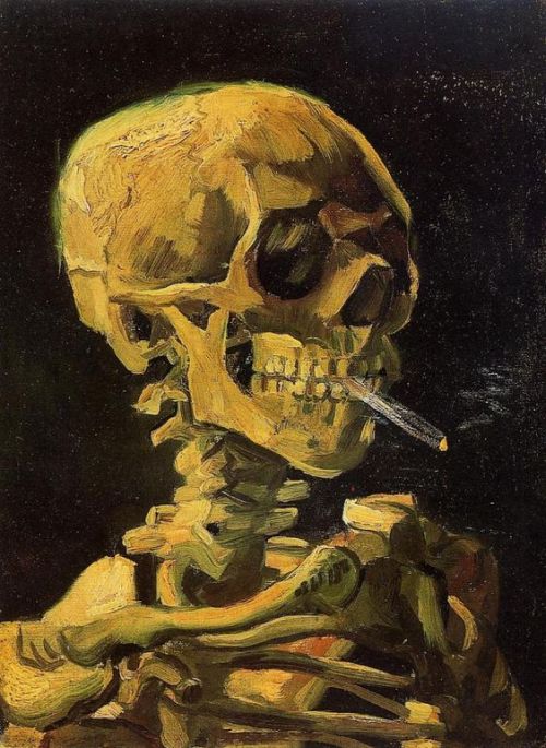 Van Gogh, Skull of a Skeleton with Burning Cigarette