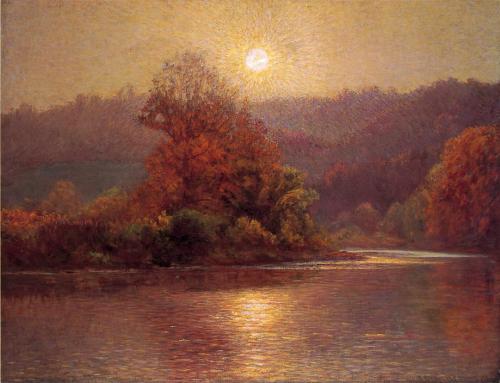 The Closing of an Autumn Day  -    John Ottis Adams , 1931America,  1851-1927Oil on canvas,  48,2 x 