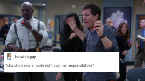 phil-the-stone:  BONUS: Jake Peralta: Human Disaster (he’s trying really hard, okay) + tumblr text posts, ft. Amy Santiago 