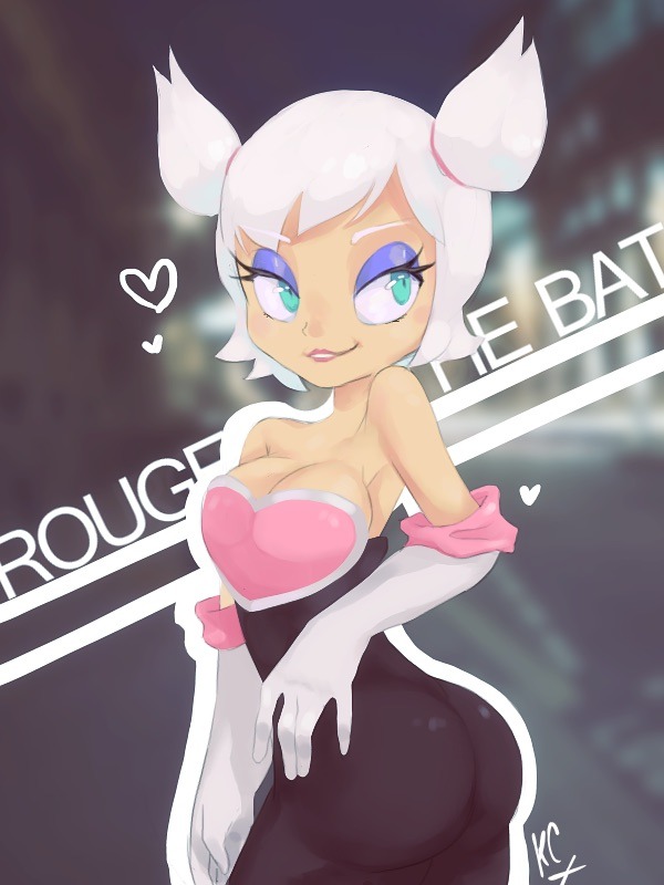 good-sonic-shit:  Rouge the bat by Karate ChopsticksI never knew Rouge would look