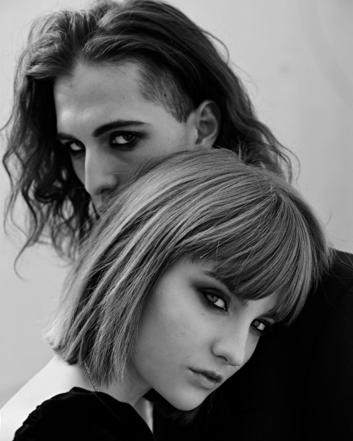 maneskinss:DAMIANO DAVID & VICTORIA DE ANGELISphotographed by Nicholas Fols