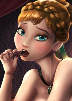 shadbase:  Brand new pinup of Anna from Frozen