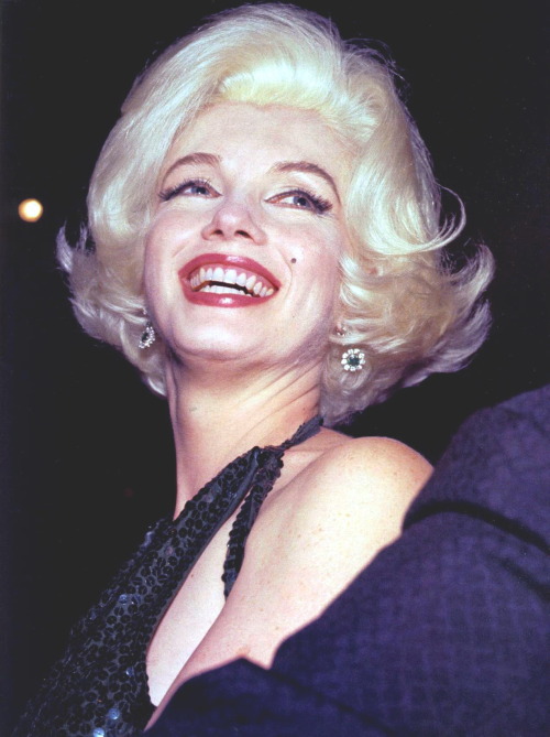 Marilyn Monroe at the Golden Globes, 1962. 