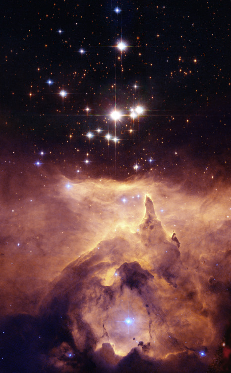 astronomicalwonders:An Emission Nebula - NGC 6357Far away in the constellation Scorpius, inside the 