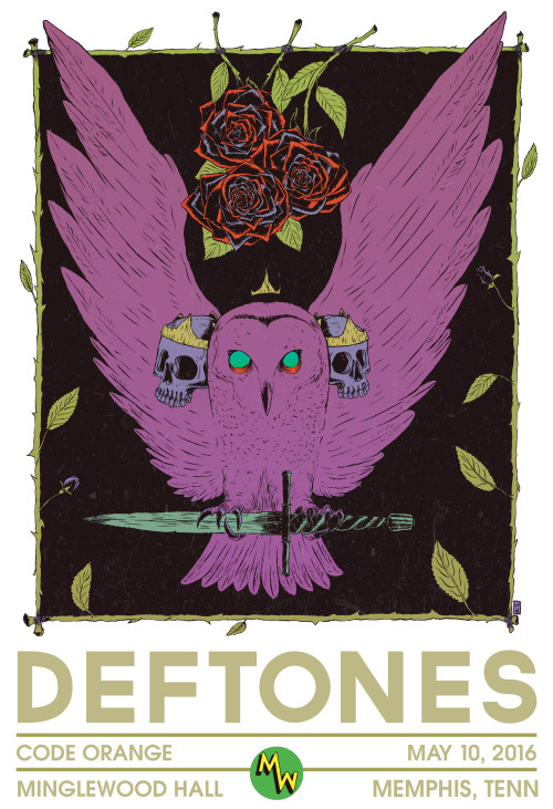 Porn goat-rat:Gig Poster for Deftones show at photos