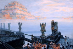 catonhottinroof:  Frantisek Kupka (1871-1957)Babylon, 1906