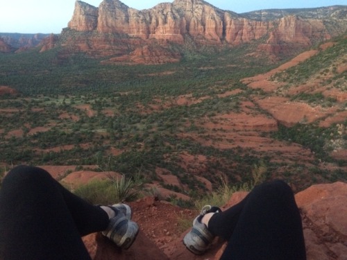 brookeva:  Yesterday I felt like a badass Climbed to the top of bell rock in Sedona yesterday. Well, as close to the top as I could get without rope. Bell rock is one of the 4 energy vortexes in Sedona, I spent the morning at cathedral rock in the river