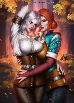 ayyasap:  Ciri X Triss by AyyaSAP 