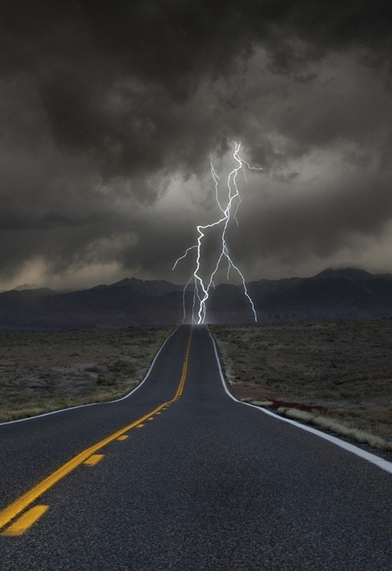 bluepueblo:  Highway Lightning, Colorado photo via elves 