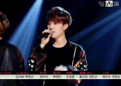  Kyungsoo during the ending of m countdown - 13th win    