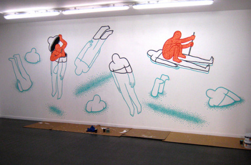 unknowneditors:  Murals Daan Botlek Dutch artist Daan Botlek creates commissioned murals and work fo