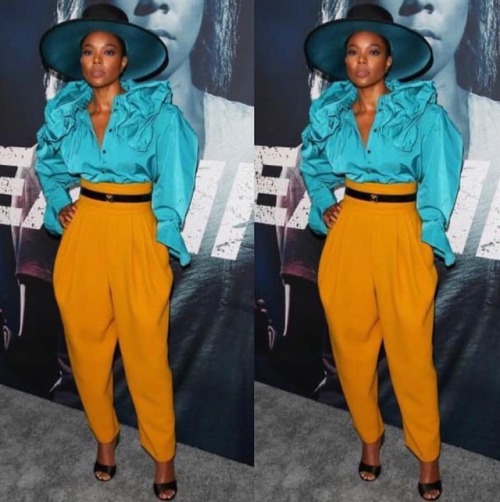 Oh hey Gabby Styled by @larryjarahsims! Love this look! #freedbyfashion #gabrielleunion #breakingin 