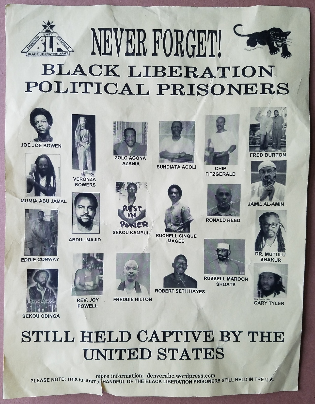 queeranarchism:  radicalarchive: ‘Never Forget! Black Liberation Political Prisoners