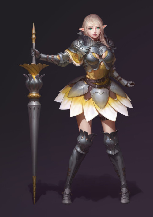 Elven knight Juno Hur https://www.artstation.com/artwork/bQDyo