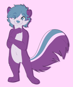 fizzy-dog: Commission for @gentheskunk CUUUUUUTE  FRAND &lt;333
