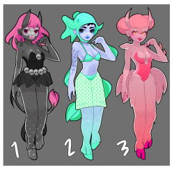 loli&ndash;milk:  loli—milk:  Holaaaa! My Photoshop subscription is ending in 5 days, and after gift shopping and bills I’m scrounging to get enough money to keep the subscription from lapsing!  So I’m doing demon girl adoptables &lt;3  Visit