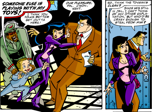 dailydccomics: Lois invented the color purple Superman Adventures #35