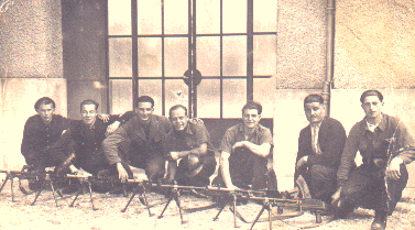 cumsoline:Members of the French Maquisard resistance show off their weaponry, date and location unkn