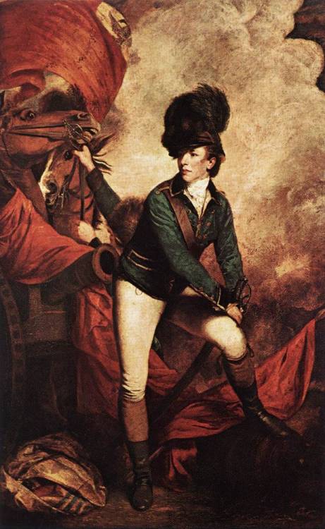artist-joshua-reynolds: General Sir Banastre Tarleton, 1782, Joshua ReynoldsMedium: oil,canvas