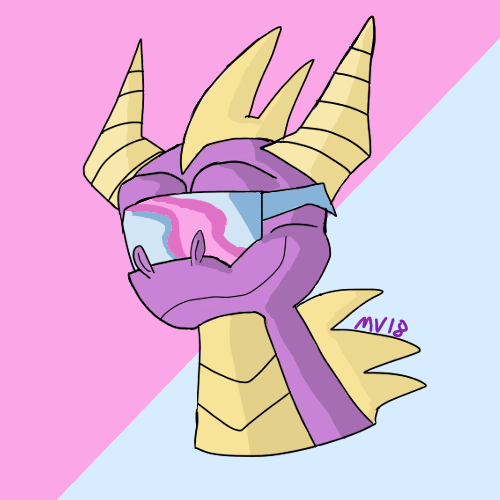 mustelavision:  Spyro in Garnet’s shades just cuz 
