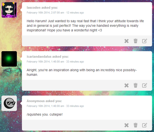  thank you so much you sweeties ;o; love you all lots &lt;3