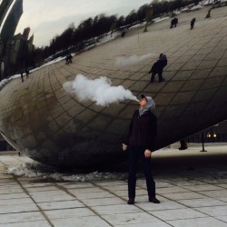 dgouge6:Blowin clouds at Cloud Gate in the Windy City 