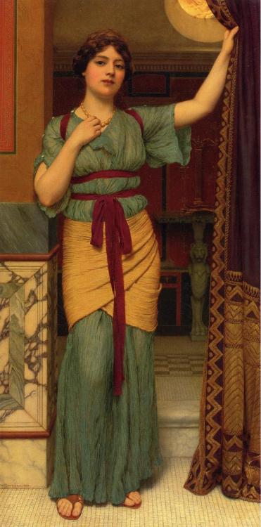 A Pompeian Lady (1916). John Edward Godward.