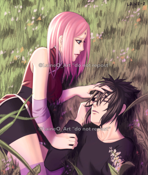 laine-o:  “If I lay here… if I just lay here… would you lie with me and just forget the world?” ————————————————————— SasuSakuTwitFest2020  Day 4: Travels