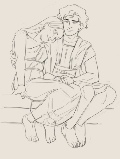 kashuan:iliad/etc sketches from this weekend!