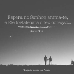 lampadaacesa:  Vale a pena esperar no Senhor, não pense que Ele está demorando. Deus não demora, Ele capricha. Então, se anima aí cara!