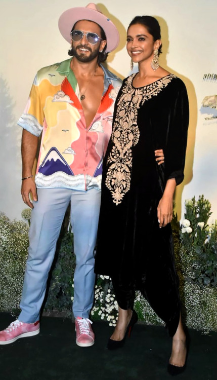 Deepika Padukone and Ranveer Singh attends Arpita Khan’s Eid Party on May 3, 2022.