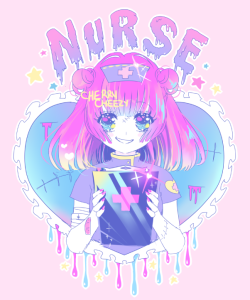 cherrycheezy: Nurse | this is my art, please do NOT steal/edit/repost ANYWHERE!!! twitter | facebook | etsy | instagram 