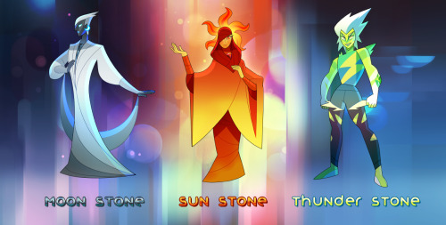 syntheticimagination: I made some gemsonas based on evolutionary stones earlier this year because I 