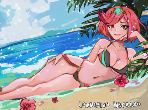 Pyra on the beach, a big thank you to Rob for commissioning me!