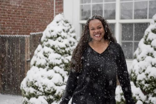 Hi Mom. Happy Mother’s Day!#mom #mother #smile #snow #fun #mothersday #teamcanon #portrait #