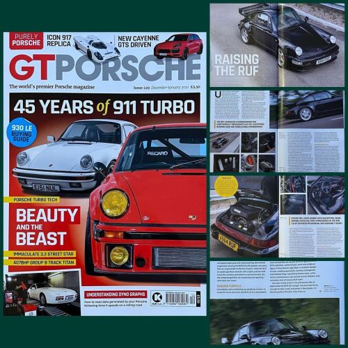 Excellent 7-page feature in the latest issue of GT Porsche on the classic RUF BTR 3.8 now residing h