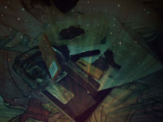 In the space with friends and lot and lot of weed.