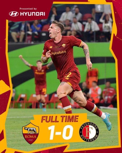  And AS Roma are the first-ever winners of the UEFA Conference League!They are also the first Ital