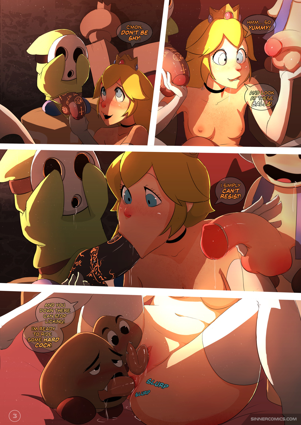 artbysinner:  Peach Princess - First 3 Pages!This short comic is possible thanks