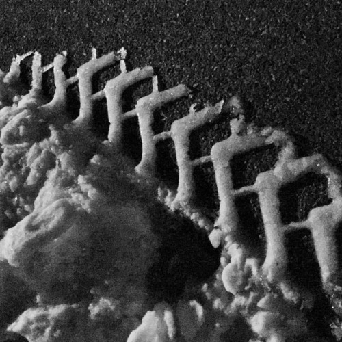 Tracks Frozen In Their Tracks? #tiretracks #snowstorm2017 #ice #snow #nomadpicturestudios #nomad #adpaterniti