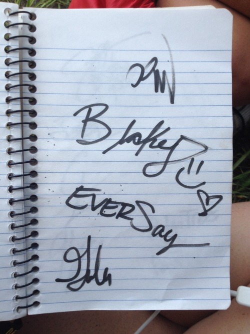 swim-forthemusic:All the bands I met today!! Oh my god Why was I nervous again?