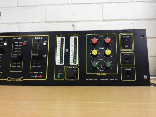 Citronic SM506-1 DJ/Disco Stereo Mixer, 1978(?)