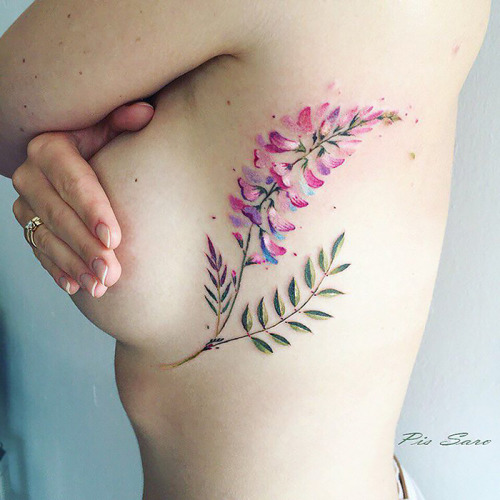 culturenlifestyle: Dainty &amp; Ethereal Floral Tattoos by Pis Saro Crimean tattoo artist Pis S