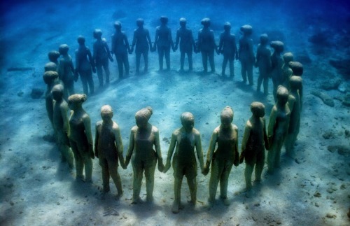 The Cancun Underwater Museum.