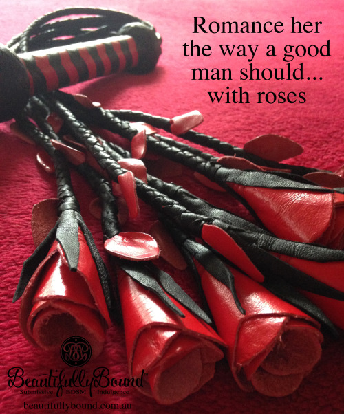 bdsmbeautifullybound:  Now this…is a true romance. Hand made, 100% real leather On the website tonight
