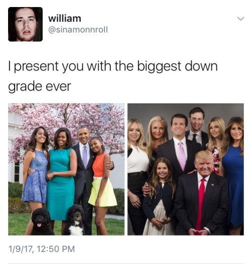 weavemama:only america can manage to downgrade a whole  white house